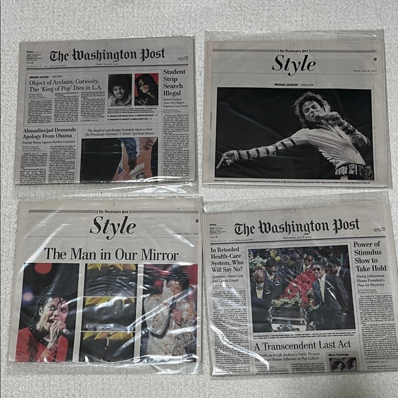 The Washington Post Michael Jackson Editions - Picture 1 of 5